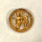 Vintage Gemini  Marked Zodiac Horoscope Sign Brooch Park Lane Astrology Twins