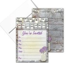 You re Invited Rustic Invitations - 25 Invites With Envelopes - B15215