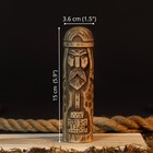 Hand Carved Wooden Thor Statue Norse Viking God Altar Decor 15cm Gift For Man