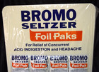 Bromo Seltzer  Foil Pak  Counter Board  Nos  Vintage  General Store
