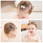 Grosgrain Ribbon Hair Bows Clips For Infant Girls - Fully Lined Mini Bows In 20