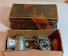Antique Universal Food And Meat Chopper No  00 W accessories   In Original Box