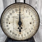 Vintage W a  Wieboldt   Co Black Metal Kitchen Scale 25 Lb Chicago Antique Decor