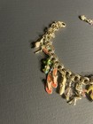 1980s Vintage Kirk   s Folly Shoes Charm Gold Tone Bracelet