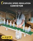 Belt Conveyor 39 Inch Desktop Version Stepless Speed Adjustment Pvc Factory