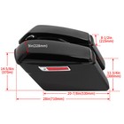 For Harley Sportster 04-14 Black Hard Saddlebags Saddle Bag conversion Brackets