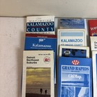 Vintage Road Map Lot Of 13 Assorted Michigan Cities counties Travel Guides Maps