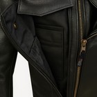 Outrider Leather Men   s Premium Black Buffalo Cruiser Motorcycle Jacket