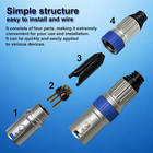 3pin Xlr Male Female Audio Connector Color Ring Mic Cable Plug For Microphone Mi