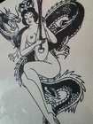 Sailor Jerry Traditional Vintage Tattoo Flash Production Sheet  Usmc  Hula Girl