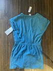 Vintage 1970s Jantzen Women s Blue Swim Cover-up With Snap Closure