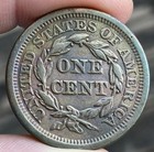 1853 Braided Hair Head Large Cent - Very Nice - Full Liberty -  high Grade  E447