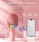 Wireless Bluetooth Karaoke Microphone  2-in-1 Portable Handheld Karaoke Mic Spea