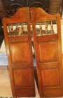 Vtg Solid Wood Raised Panel Swinging Bar Saloon Cafe  Doors 11 5x 40 5
