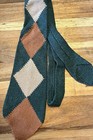 Rare Vtg Knit Tie Argyle Rockabilly 1940-1950 s