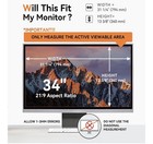 34 Inch Curved Computer Privacy Screen Filter For 21 9 Aspect Ratio Widescree