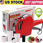 Mx-5500 8 Digits Price Tag Gun Labeler   6000 Sticker Labels   1 Inks Roller Us