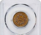 1828 1 2c Classic Head Capped Bust Half Cent Pcgs Au55 13 Stars Gold Shield