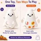 Baby s First Halloween Ghost Teether Gift  Bpa Free Silicone Teething Toy With R