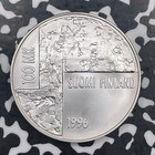 1996 Finland Helene Schjerfbeck 100 Markka Lot jm2281 Silver  High Grade 