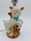 1960 s Adorable Vintage Little Bo Peep Ceramic Lamb Nursery Light 10  Lamp