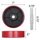 Pallet Jack Wheels Kit 20mm Id Bearings 7 x2  Steer Wheel 3-9 16 x2-15 16  Load