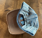 Lee Brice American Made-denim Blue brown Distressed Snapback Adjustable Hat cap