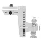 Adjustable Trailer Hitch 2 5 Inch Receiver 26500lbs Heavy Duty Tow Hitch Trailer