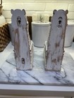 Painted Distressed Solid Wood Corbels bookends Set Of 2