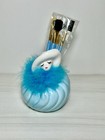 Vintage Ceramic Blue Art Deco Lady Makeup Brush Holder 5 Piece Set