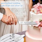 Personalized Wedding Cake Knife And Server Set  Custom Names Cake Cutting Set