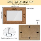 Baby Picture Frame  Wooden Photo Frame With Stand  Baby Shower Gifts Birthday   