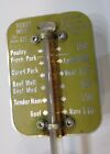 Vintage Good 1950 s Tca Chaney Springfield Ohio Usa Roast Meat Thermometer