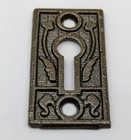 Vtg Sargent Keyhole Escutcheon Cover Bronzed Cast Iron Arcadia Eastlake T470a