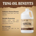 Tung Oil   Biodegradable   All Natural   Premium Wood Finishing Oil   1 Gallon  