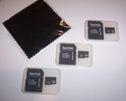 Lot Of 3 New 4gb Micro Sd Memory Cards  4 Gb Microsd   Cleaning Cloth - Usa