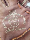 Hank Aaron All Time Home Run King 715 Baseball Glove Lht Rare Vintage Leather