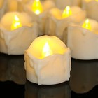 Tea Lights Candles With Timer  12 Packs Flickering Flameless Led Teali