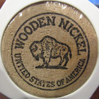 Vintage New Market Pharmacy New Market  Va Wooden Nickel -  1 Token Virginia