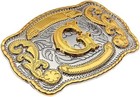 Initial  g  Belt Buckle Letter Cowboy Western Rodeo Texas Star Hebillas Vaqueras