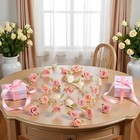 100 Pcs 15mm Multicoloured Mini Rose Flowers Satin Ribbon Bows Appliques Diy 