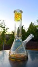 12  Color Changing Water Pipe Bong Fumed Glass Beaker W  Bowl   Downstem