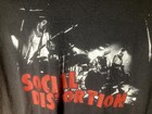 Rare Vintage Social Distortion   Young Mike Ness Black Concert  T-shirt Size L