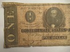 1864 Confederate States Of America  1 Note  Obsolete Note