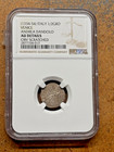 1334-54 Italy 1 2 Grosso Silver Andrea Dandolo Black Death Knights Templar Coin
