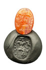 Near Eastern Ancient Early Sasanian Achaemenid Intaglio Signet Old Stamp Bead