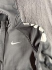 Nike Elite Therma-fit Boys Size 7 Gray Full Zip Hooded Jacket Basketball