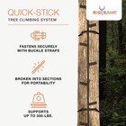 Big Game Hunting Quick Stick Steel Ladder Tree Climbing System  20 Foot  2 Pack 