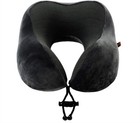 Memory Foam Travel Pillow  Neck Pillow With 360-degree Head Support  Grey 