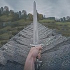 Handmade Northmen Damascus Steel Viking Sword  Nordic Replica 38 Inch